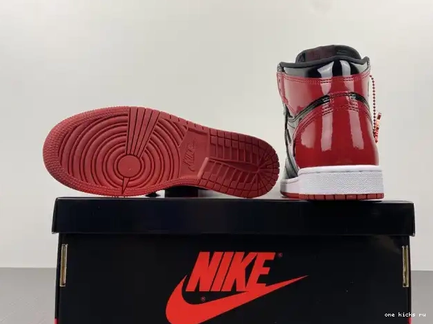 Rep Bred 1 Patent OG High 555088-063 Air Jordan 0510